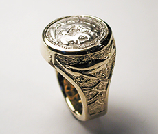 Ancient Roman Coin Ring